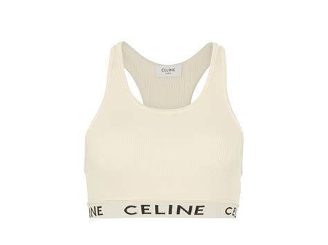 celine sport bra|celine striped sports bra.